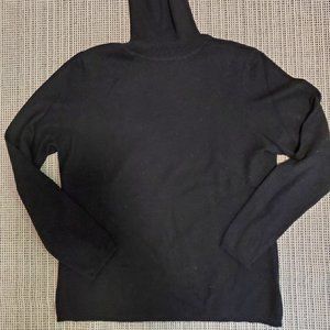 Charter Club black cashmere turtleneck, SZ L